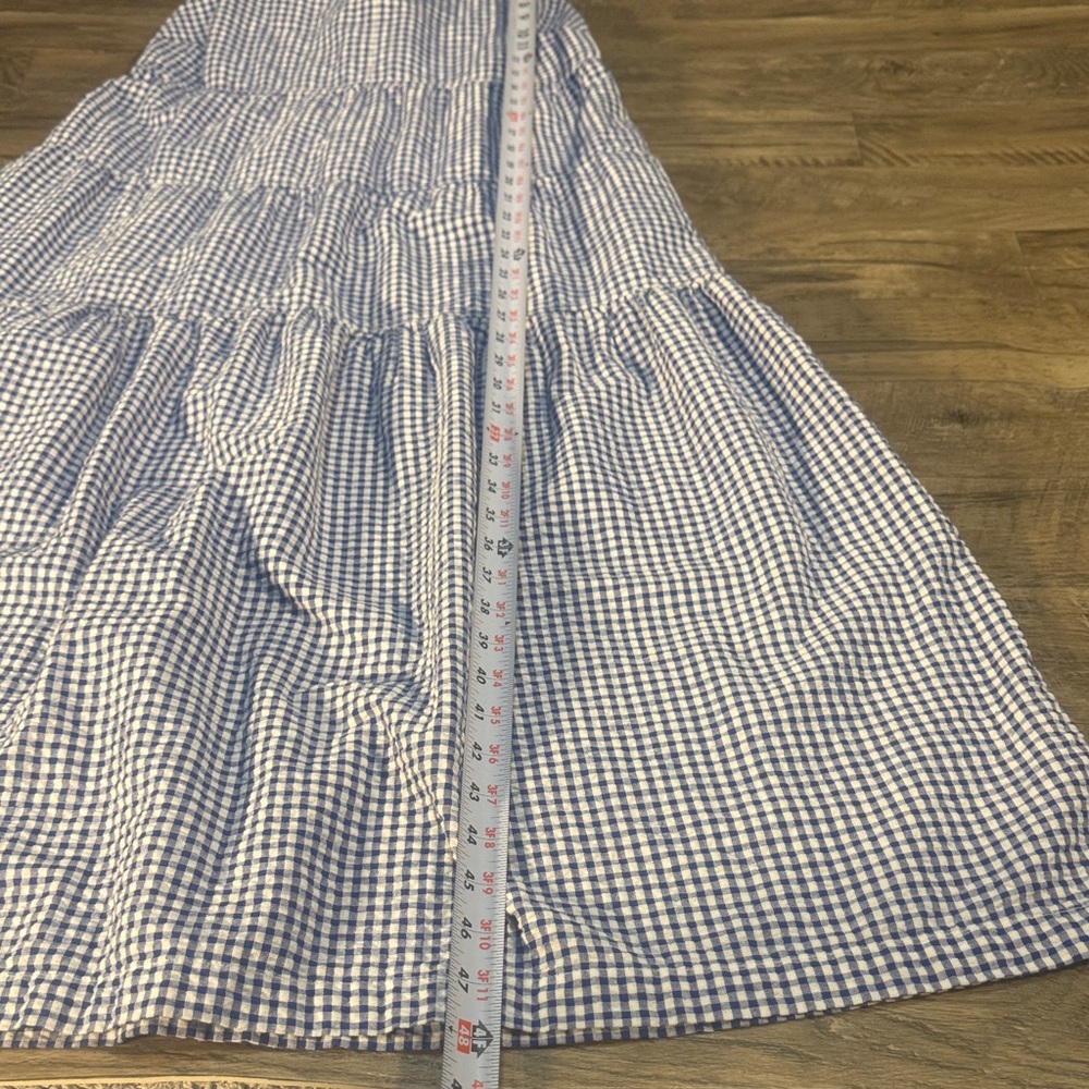 Blue and White Gingham Dress - Picture 9 of 9